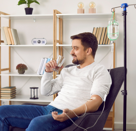 man-getting-IV-therapy